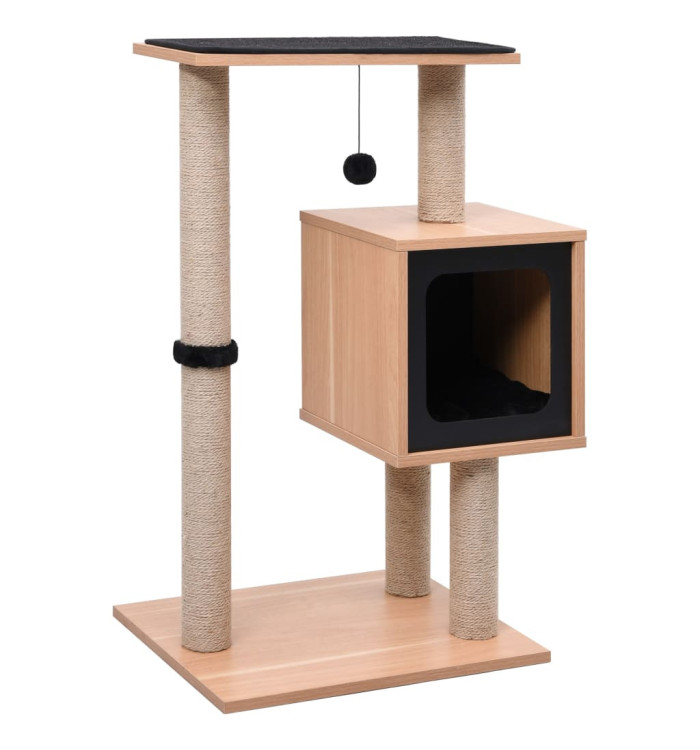 Arbre à chat avec tapis à gratter en sisal 82 cm | Mobilier & Déco