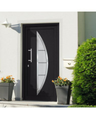 Porte d'entrée Anthracite 88x200 cm | Mobilier & Déco