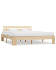 Cadre de lit sans matelas 160x200 cm bois massif de pin | Mobilier & Déco