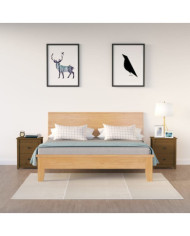 Tables de chevet 2pcs Marron miel 50x35x61,5 cm Bois pin massif | Mobilier & Déco