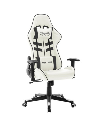 Chaise de jeu Blanc et noir Cuir artificiel | Mobilier & Déco