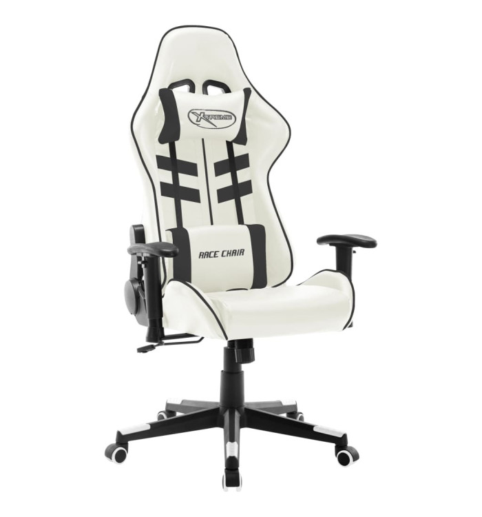 Chaise de jeu Blanc et noir Cuir artificiel | Mobilier & Déco