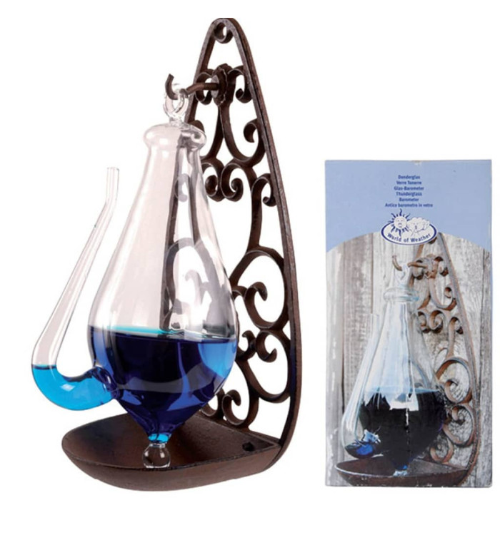 Esschert Design Verre météorologique avec support en fonte 0,5 L TH31 | Mobilier & Déco