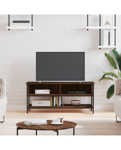 Meuble TV chêne marron 100x35x45 cm bois d'ingénierie | Mobilier & Déco
