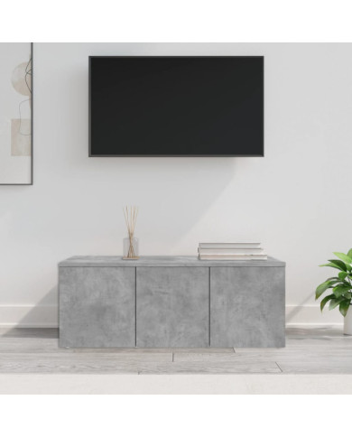 Meuble TV Gris béton 80x34x30 cm Bois d'ingénierie | Mobilier & Déco