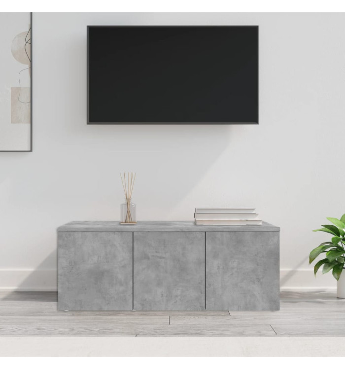 Meuble TV Gris béton 80x34x30 cm Bois d'ingénierie | Mobilier & Déco