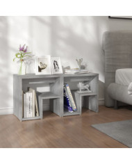 Tables de chevet 2 pcs Sonoma gris 40x30x40 cm Bois ingénierie | Mobilier & Déco