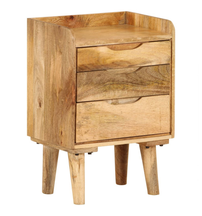 Table de chevet Bois de manguier massif 40 x 30 x 59,5 cm | Mobilier & Déco