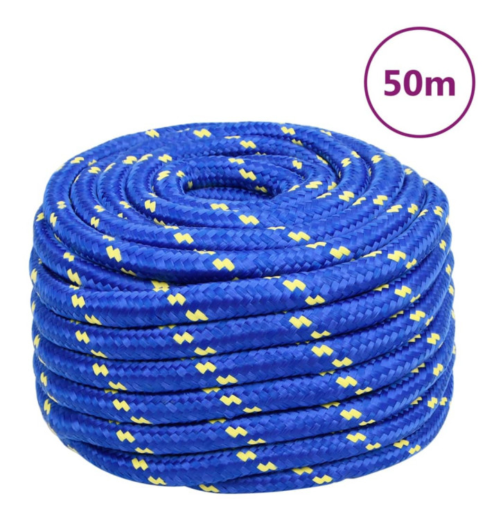 Corde de bateau Bleu 20 mm 50 m Polypropylène | Mobilier & Déco