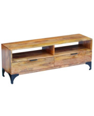 Meuble TV bois de manguier 120x35x45 cm | Mobilier & Déco