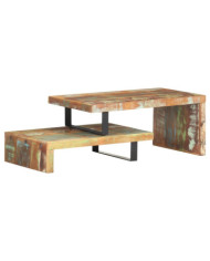 Ensemble de table basse 2 pcs Bois de récupération massif | Mobilier & Déco