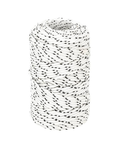 Corde de bateau tressé Blanc 2 mmx500 m Polyester | Mobilier & Déco