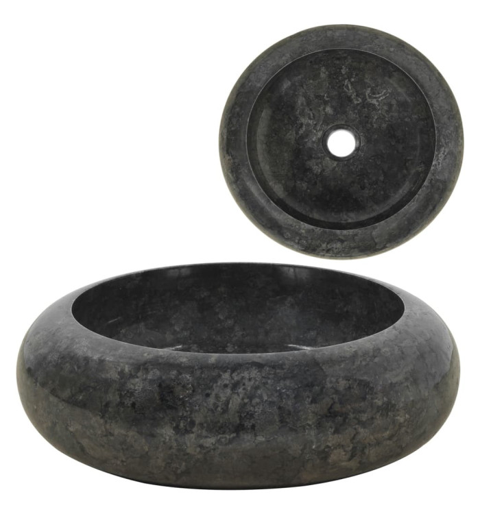 Lavabo 40 x 12 cm Marbre Noir | Mobilier & Déco
