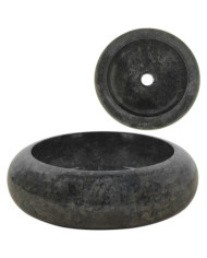 Lavabo 40 x 12 cm Marbre Noir | Mobilier & Déco