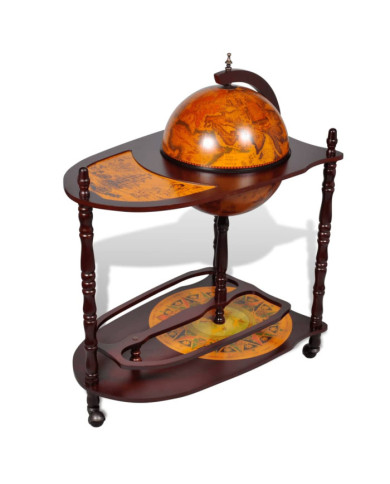 Support de vin autoportant sous forme globe Bois d'eucalyptus | Mobilier & Déco