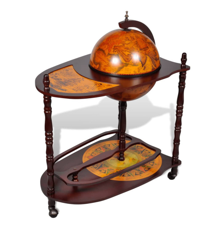Support de vin autoportant sous forme globe Bois d'eucalyptus | Mobilier & Déco