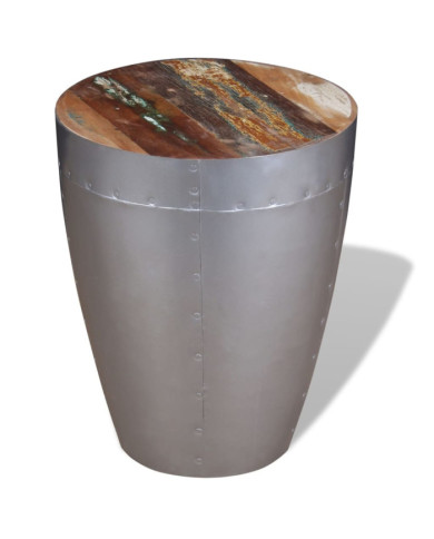Tabouret aviateur Bois de récupération massif | Mobilier & Déco