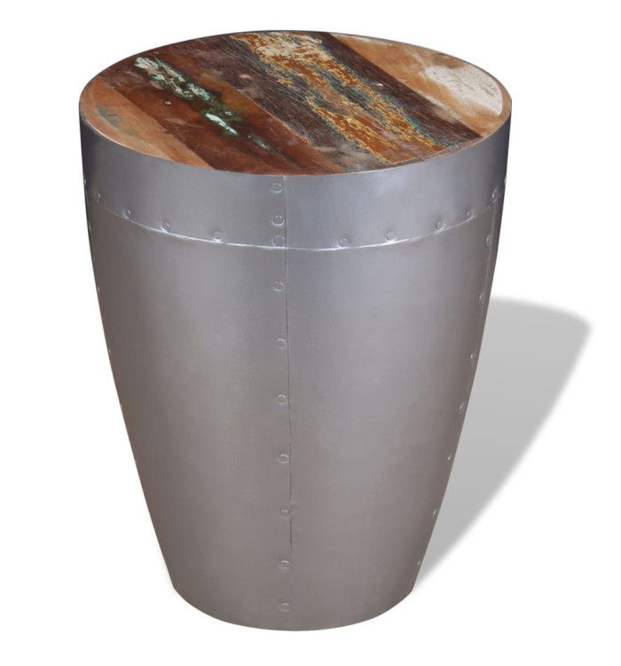 Tabouret aviateur Bois de récupération massif | Mobilier & Déco