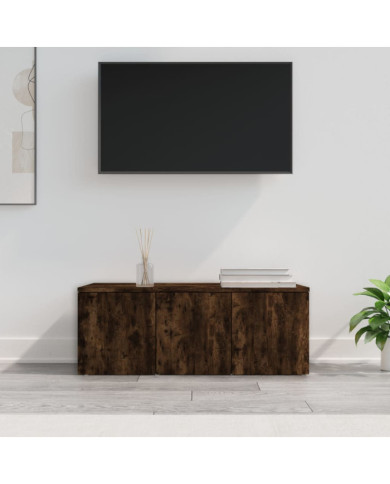 Meuble TV Chêne fumé 80x34x30 cm Bois d'ingénierie | Mobilier & Déco