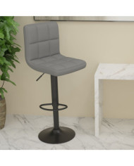 Tabouret de bar Gris clair Tissu | Mobilier & Déco
