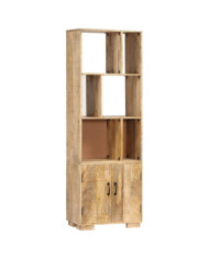 Bibliothèque 60x35x180 cm Bois de manguier solide | Mobilier & Déco
