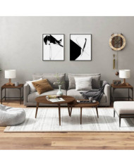 Tables d'appoint 2 pcs Chêne marron 40x40x35 cm Bois ingénierie | Mobilier & Déco