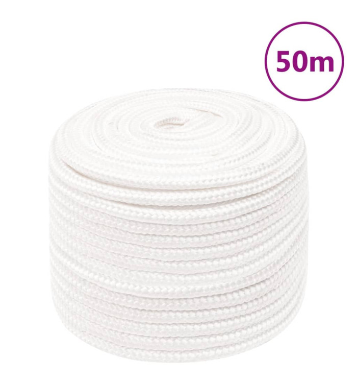 Corde de bateau Blanc complet 12 mm 50 m Polypropylène | Mobilier & Déco