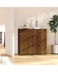 Buffet Chêne marron 80x36x75 cm Bois d'ingénierie | Mobilier & Déco