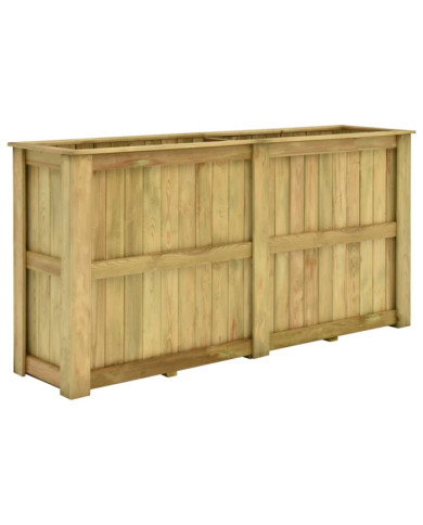 Jardinière surélevée 196x50x100 cm Bois de pin imprégné | Mobilier & Déco