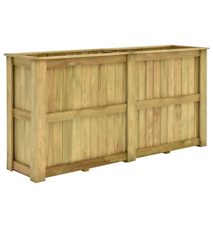 Jardinière surélevée 196x50x100 cm Bois de pin imprégné | Mobilier & Déco
