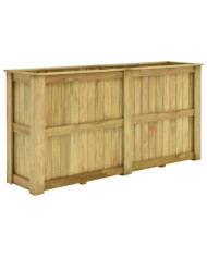 Jardinière surélevée 196x50x100 cm Bois de pin imprégné | Mobilier & Déco