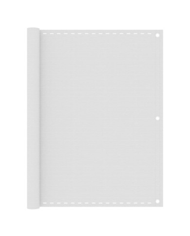 Écran de balcon Blanc 120x400 cm PEHD | Mobilier & Déco