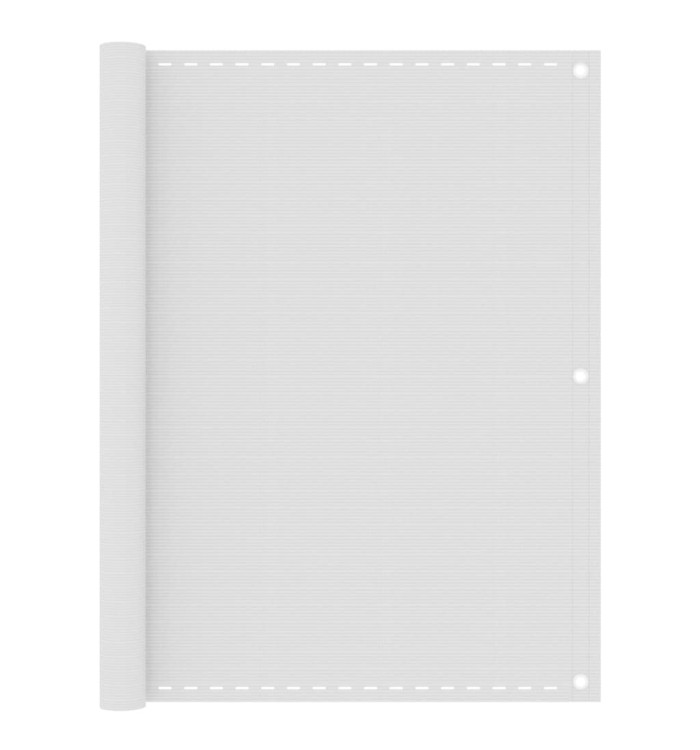 Écran de balcon Blanc 120x400 cm PEHD | Mobilier & Déco