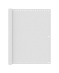 Écran de balcon Blanc 120x400 cm PEHD | Mobilier & Déco