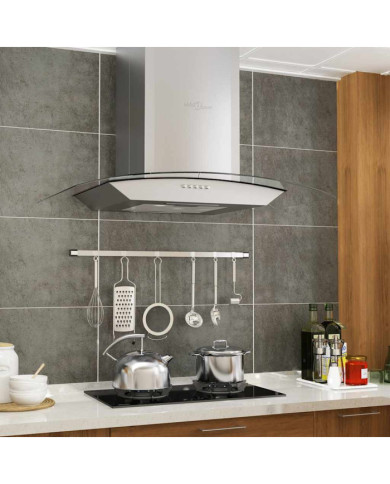 Hotte murale 60 cm Acier inoxydable 756 m³/h LED | Mobilier & Déco