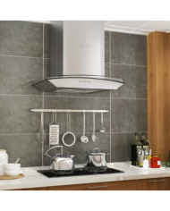 Hotte murale 60 cm Acier inoxydable 756 m³/h LED | Mobilier & Déco