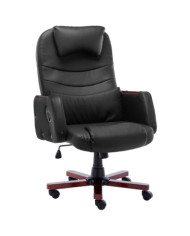 Chaise de bureau Noir Similicuir | Mobilier & Déco