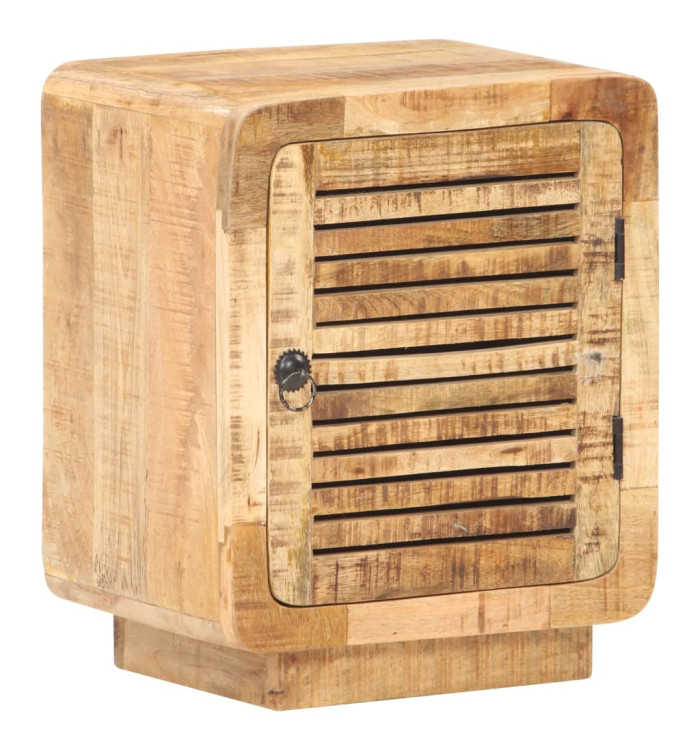 Table de chevet 40x30x50 cm Bois de manguier brut | Mobilier & Déco
