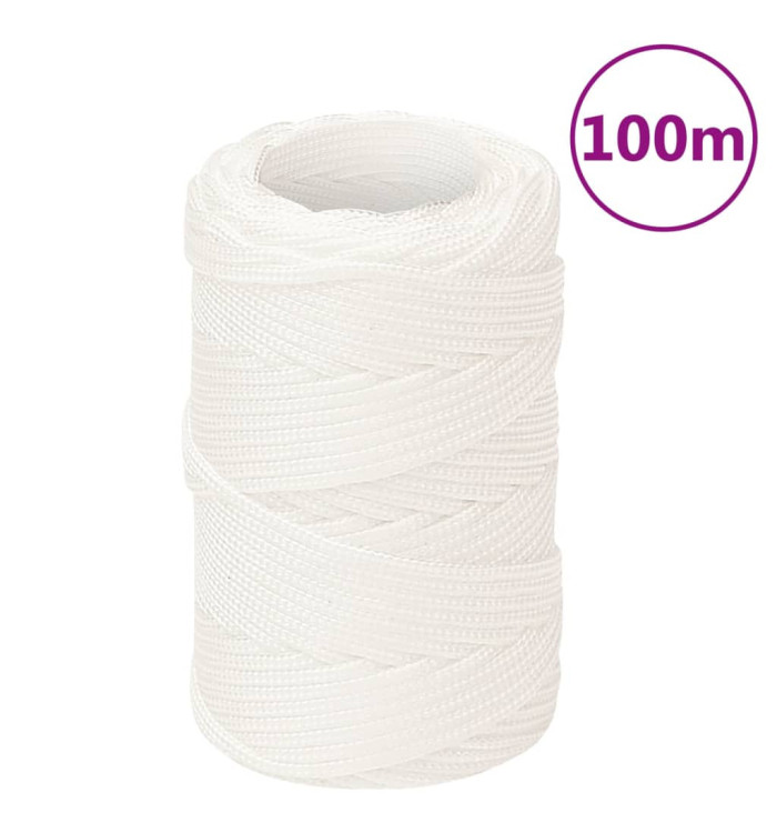 Corde de bateau Blanc complet 2 mm 100 m Polypropylène | Mobilier & Déco