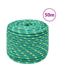 Corde de bateau Vert 12 mm 50 m Polypropylène | Mobilier & Déco