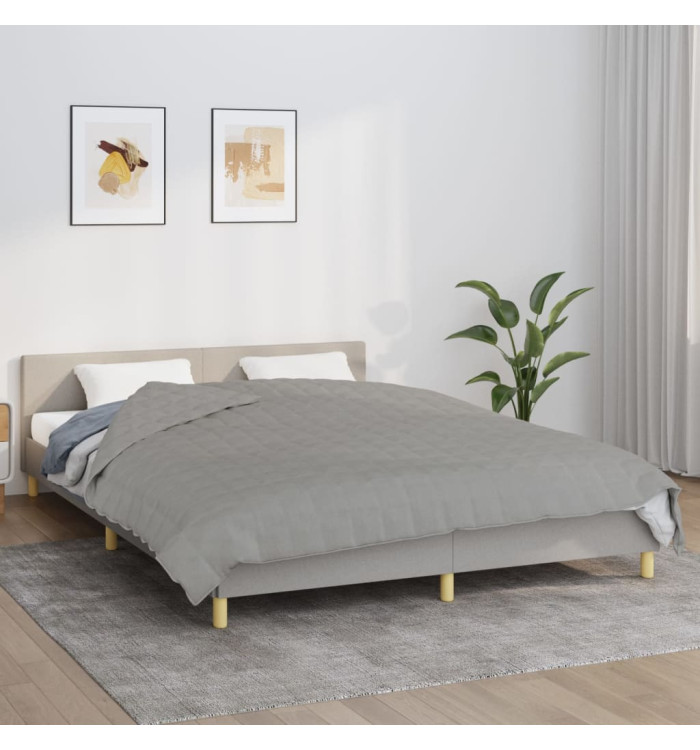 Couverture lestée Gris 220x240 cm 11 kg Tissu | Mobilier & Déco