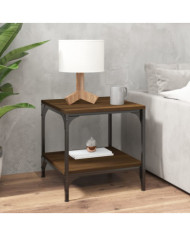 Table basse Chêne marron 50x50x40 cm Bois d'ingénierie | Mobilier & Déco