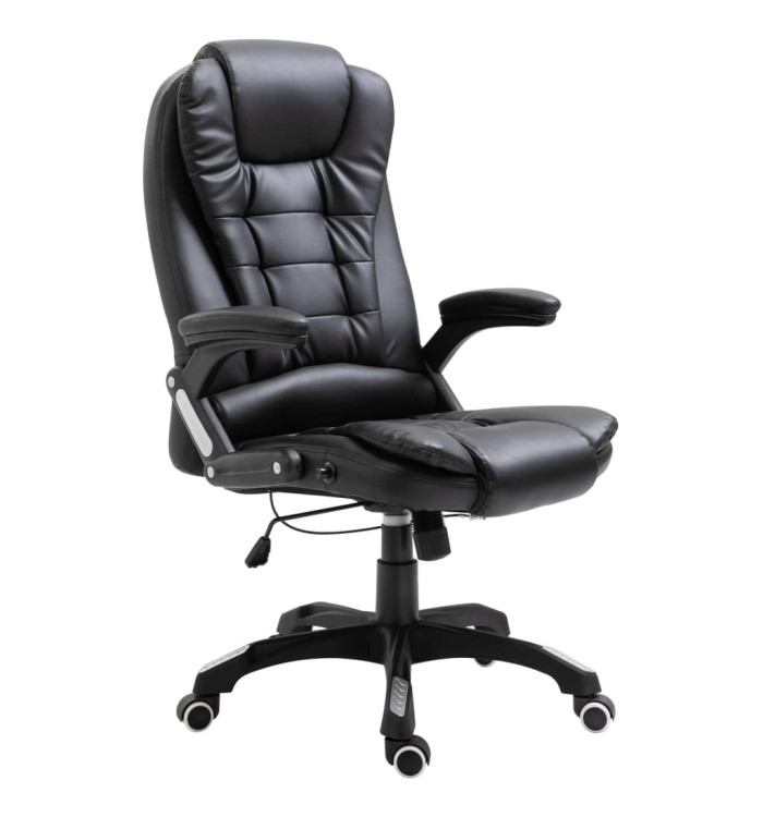 Chaise de bureau Noir Similicuir | Mobilier & Déco