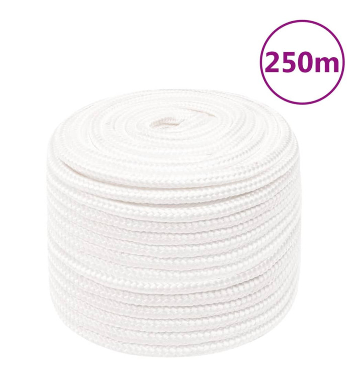 Corde de bateau Blanc complet 12 mm 250 m Polypropylène | Mobilier & Déco