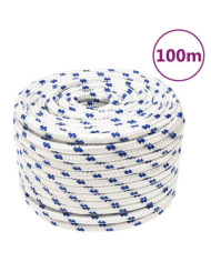 Corde de bateau Blanc 14 mm 100 m Polypropylène | Mobilier & Déco
