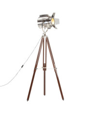 Lampadaire à trépied bois de manguier massif 180 cm | Mobilier & Déco