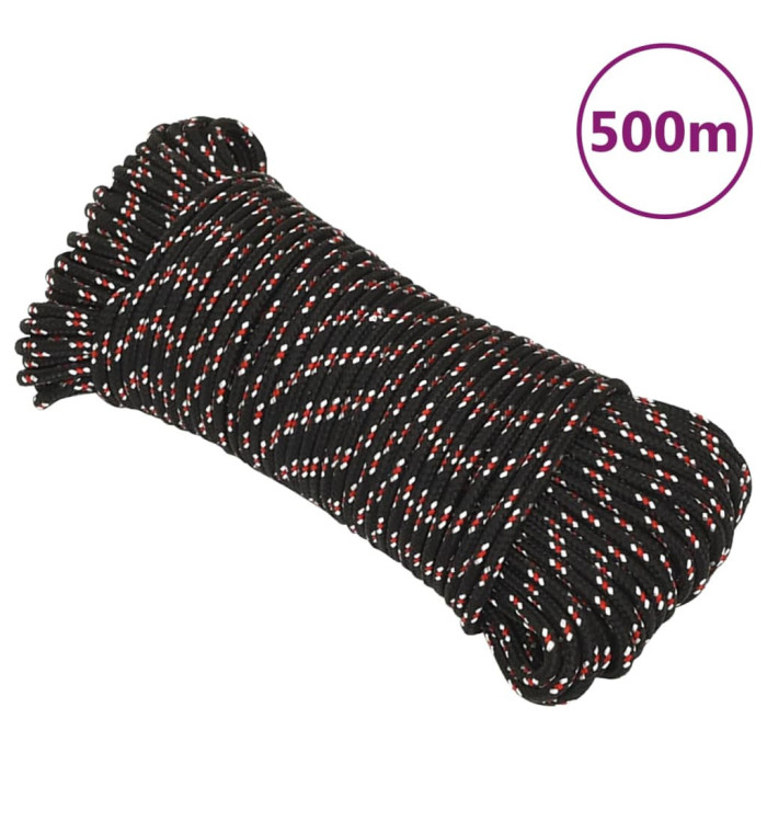 Corde de bateau Noir 3 mm 500 m Polypropylène | Mobilier & Déco