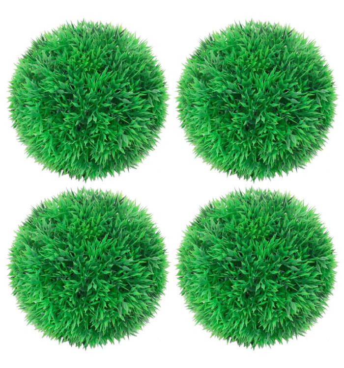 Boules de buis artificielles 4 pcs 12 cm | Mobilier & Déco