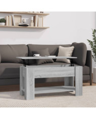Table basse Sonoma gris 101x49x52 cm Bois d'ingénierie | Mobilier & Déco