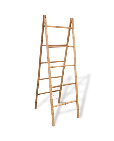 Porte-serviette double avec 5 barreaux Bambou 50 x 160 cm | Mobilier & Déco